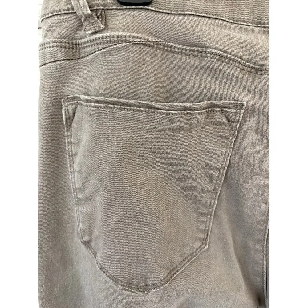 Wit & Wisdom Ab-Solution Skinny Jeans Taupe Brown Mid Rise Stretch Denim Size 4 - Picture 8 of 8